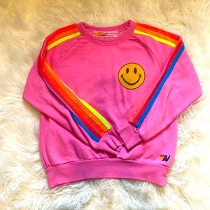Pink Aviator Nation neon collection sweatshirt size XS